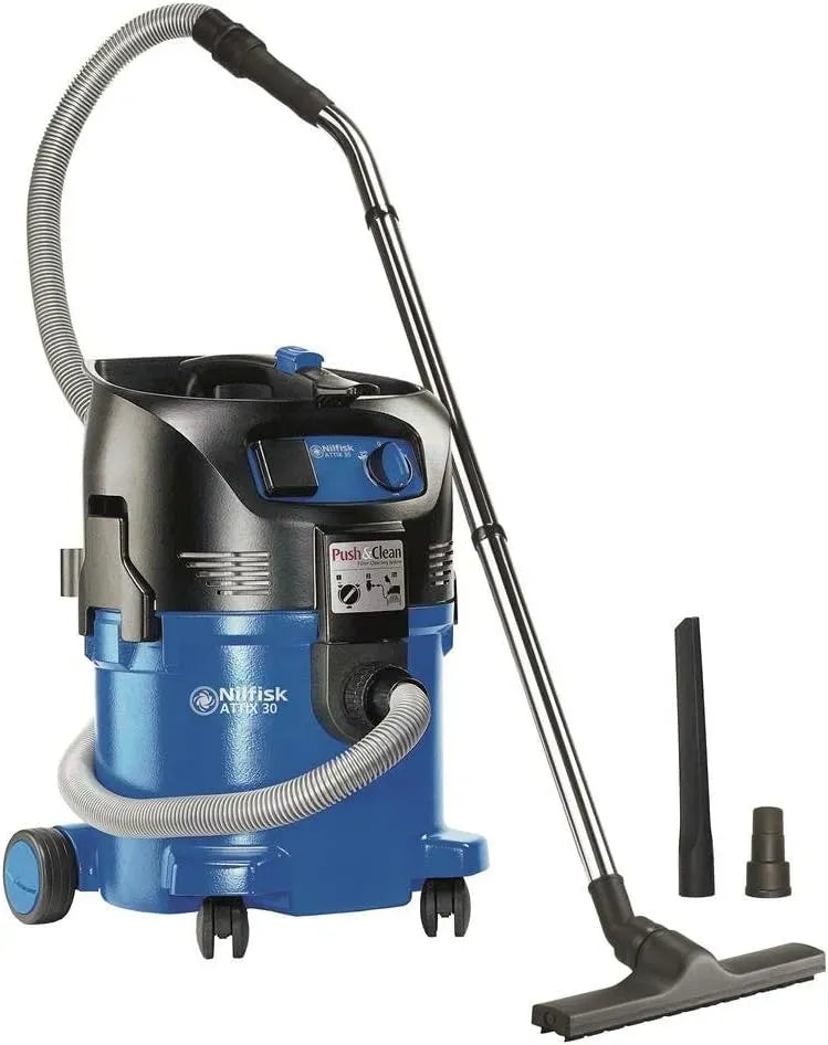 Aspirapolvere, 1500 W, 230 V, nero, aspiratore elettrico domestico, Nilfisk 107407544 Atix 30-21 Pc Aspirapolvere a Bidone