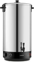Klarstein Pentola e padella, 60 L, 30 a 110 °C, timer, acciaio inox, Timer 20-120 min, Interno Inox Neutro, KonfiStar 60 Sterilizzatore